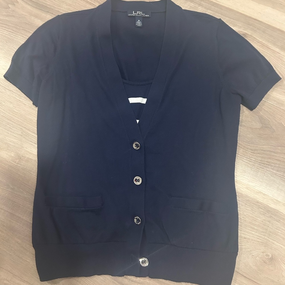 Lauren Ralph Lauren Dark Blue Cardigan